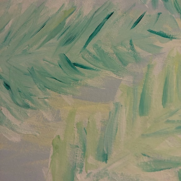 Pastel Acrylic Palm Painting - Picture 3 of 3